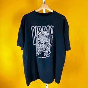 Bulldog BAD DOG Las Vegas Hip Hop T Shirt - Blue